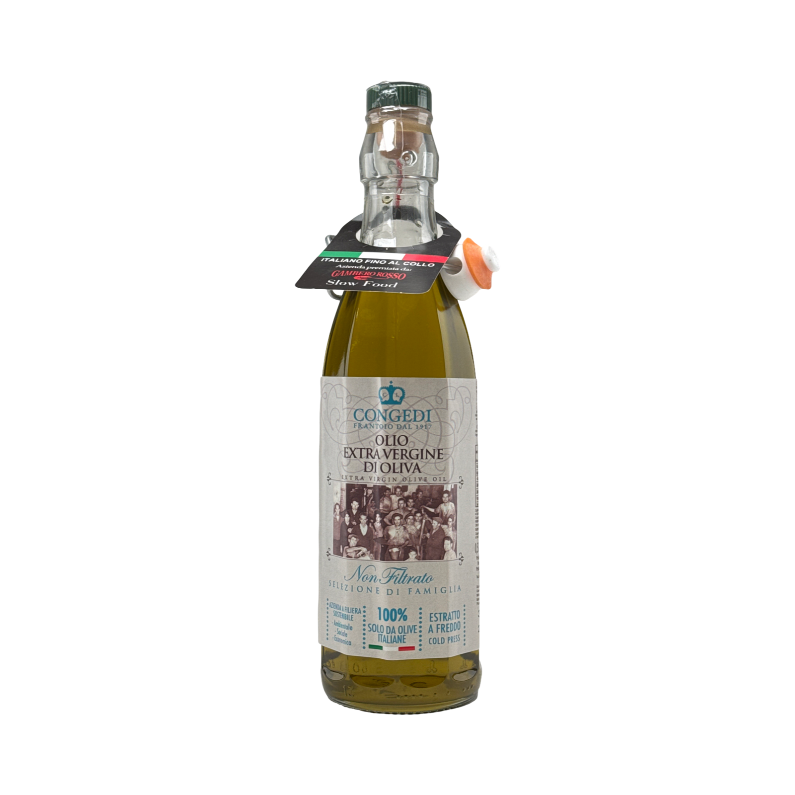 Non Filtrato Olio di Oliva Extra Vergine Congedi 0,5l