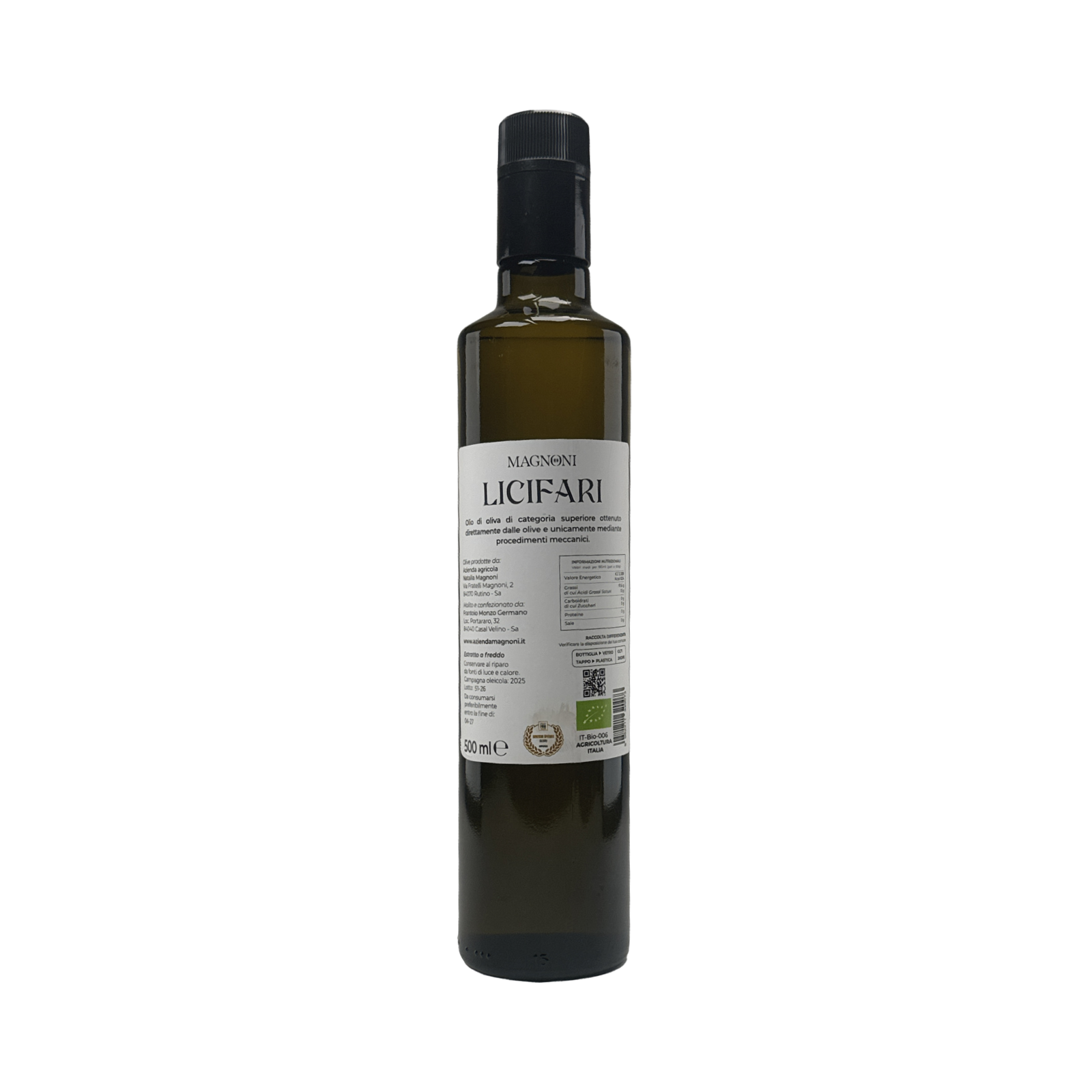 Licifari Olio Extra Vergine Italiano Natalia Magnoni 500ml