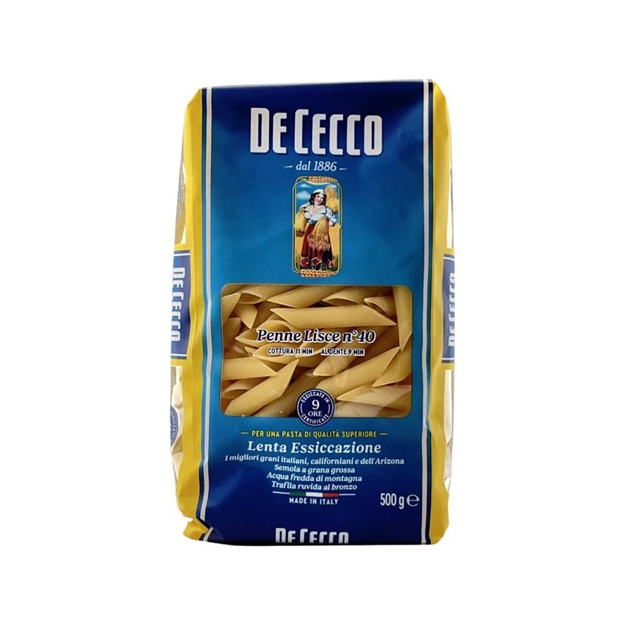 Penne Lisce No.40 De Cecco 500g