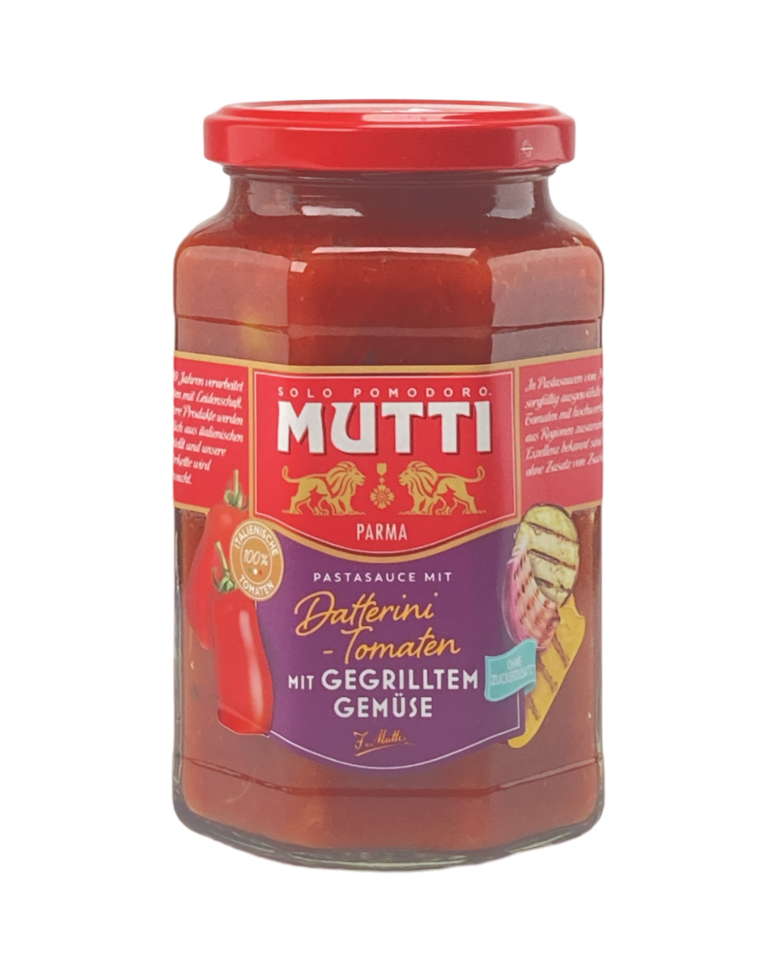 Pastasoße mit Datteltomaten und gegrilltem Gemüse Mutti 400g