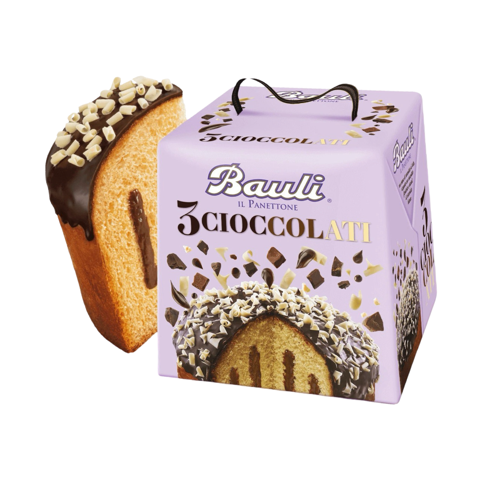 Tre cioccolati Panettone Bauli 750g