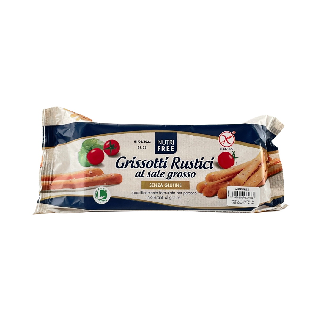 Grissotti Rustici al Sale Senza Glutine NutriFree 100g